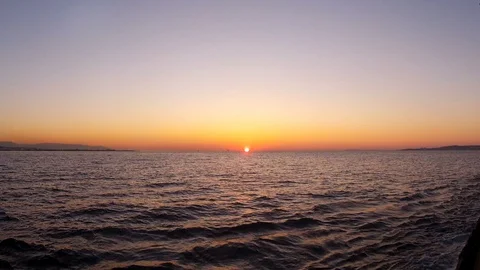 Sunset over the sea Stock-Footage 129515313