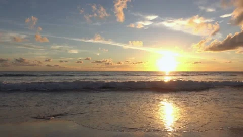 Sunset over the sea	 Video stock 153379531