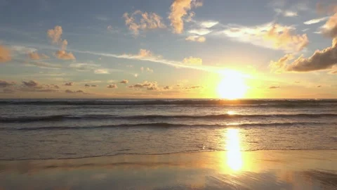 Sunset over the sea	 Stock Footage 153379584