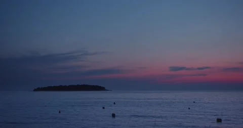 Sunset over the sea Stock Footage 153533308