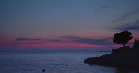 Sunset over the sea Stock Footage 153534120