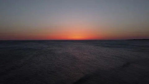 Sunset over the sea Stock Footage 158548893