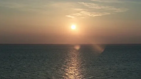 Sunset over the sea. Stock Footage 198848247