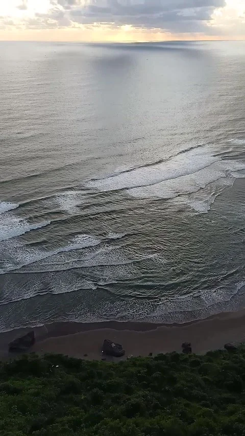 Sunset over the sea Stock Footage 225657854