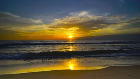 Sunset over sea  Stock Footage 233757451