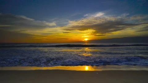 Sunset over sea  Stock Footage 233757453