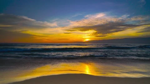 Sunset over sea  Stock Footage 233757547