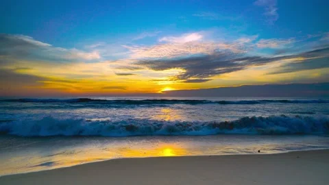 Sunset over sea  Stock Footage 233757694