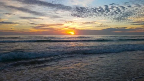 Sunset over sea  Stock Footage 233757987