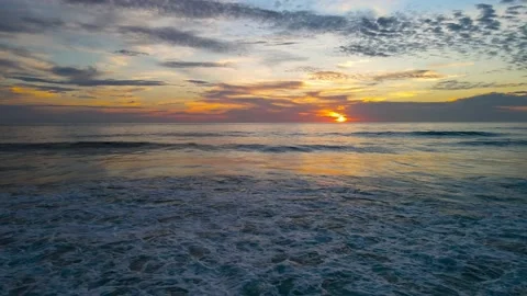 Sunset over sea  Stock Footage 233758021