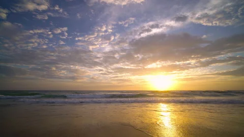 Sunset over sea  Stock Footage 233777764