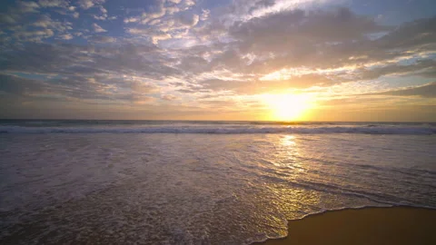 Sunset over sea  Stock Footage 233777768