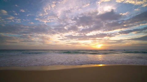 Sunset over sea  Stock Footage 233777777