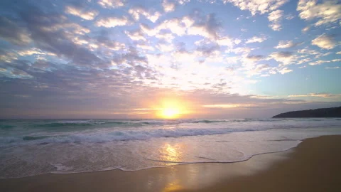 Sunset over sea  Stock Footage 233777860