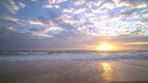 Sunset over sea  Stock Footage 233777876