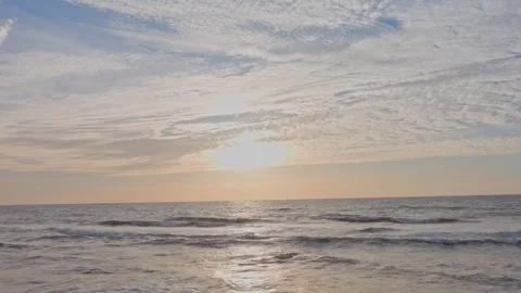Sunset over the sea Stock Footage 243427690