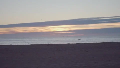 Sunset over the sea Stock Footage 243427691