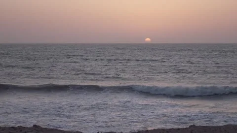 Sunset over the sea Stock Footage 243427723