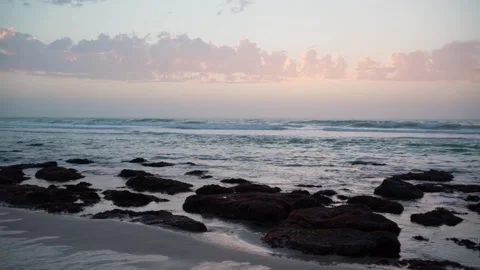 Sunset over the sea Stock Footage 243427730