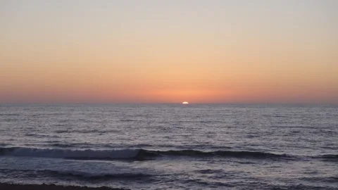 Sunset over the sea Stock Footage 243427780