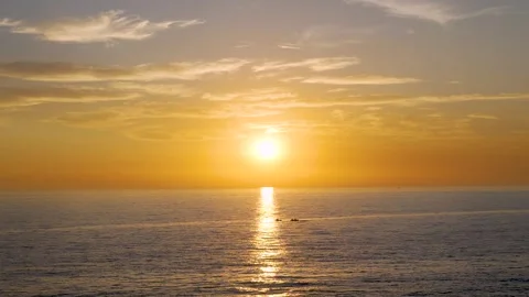 Sunset over the sea Stock Footage 299105751