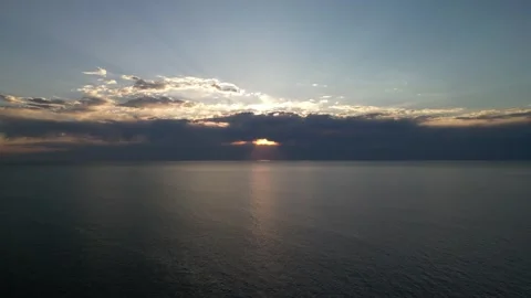 Sunset over the Sea Stock Footage 304879828