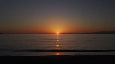 Sunset over the sea Stock Footage 329675272