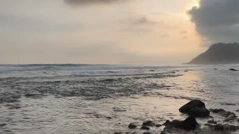 Sunset over the sea Stock Footage 341662738