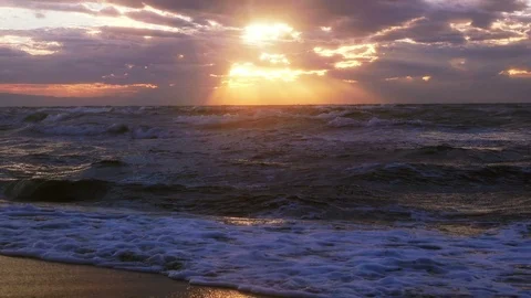 Sunset over sea, Greece Stock Footage 101744006