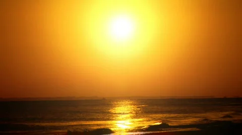 Sunset Over Sea Loop Stock-Footage 92122