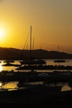 Sunset over sea Foto stock