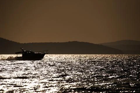 Sunset over sea Foto stock