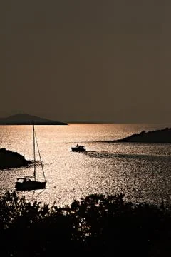 Sunset over sea Foto stock