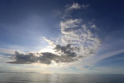 Sunset over sea Stock Photos