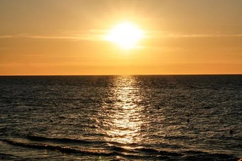 Sunset over the sea Foto stock