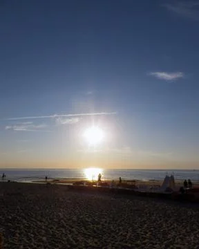 Sunset over the sea Foto stock