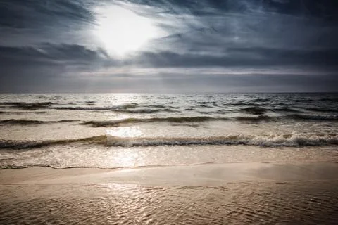 Sunset over the sea Foto stock