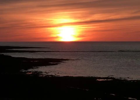 Sunset over the sea Foto stock