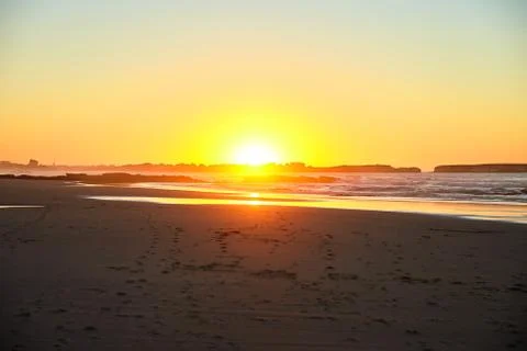 Sunset over the sea 写真素材