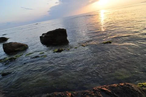 Sunset over the sea Foto stock