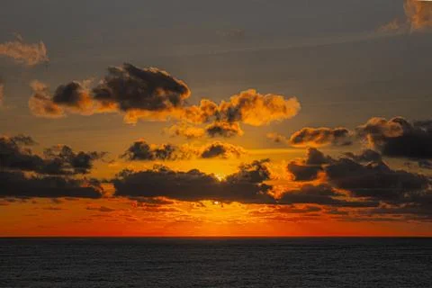 Sunset over the Sea Foto stock