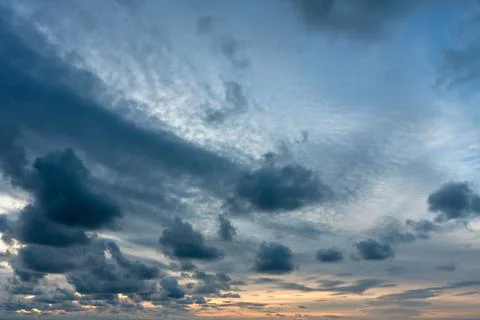 Sunset over the sea Stock Photos