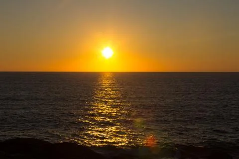 Sunset over the sea Foto stock