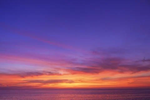 Sunset over the sea. Foto stock