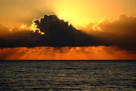 Sunset over the sea Foto stock