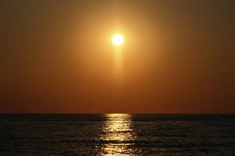Sunset over the sea. Stock-Fotos
