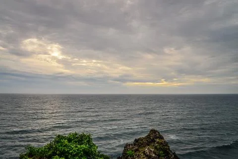 Sunset over the sea Stock Photos