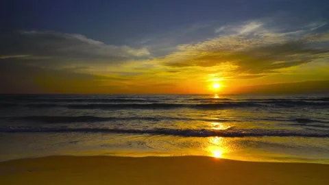 Sunset over sea in Phuket beach Thailand  Stock Footage 233757445