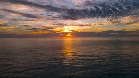 Sunset over sea in Phuket beach Thailand  Stock Footage 233757672