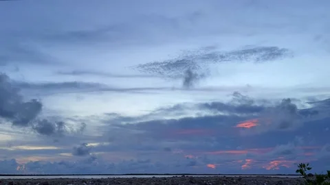 Sunset over the sea. Seascape. Time Lapse. Stock Footage 169482916